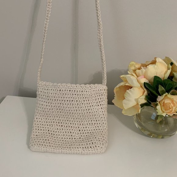 Crochet Small Messenger Bag - Picture 3 of 16